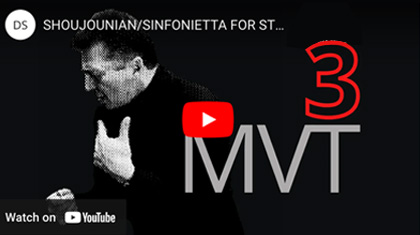 3rd movement Sinfonietta no 1 - 66,000 views in 2 weeks